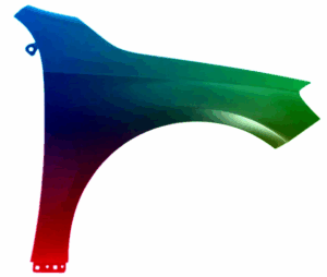 Błotnik Prawy Mercedes A-Klasse W176 12-18 Każdy Kolor VxLine