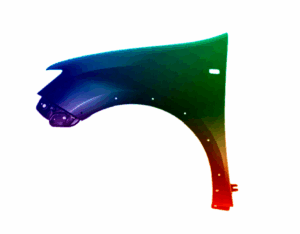 Błotnik Lewy Dacia Logan 2017-2021 Stepway Każdy Kolor VxLine