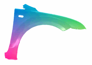 Błotnik Prawy Ford Focus MK2 2004-2008 Kelp Mettalic VxLine