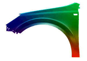 Błotnik Lewy Opel Astra H 03-12 Z167 VxLine