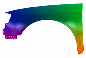Błotnik Lewy VW PASSAT B6 2005-2010 LC6S Nowy VxLine