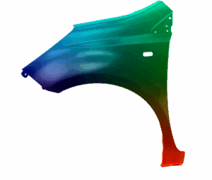 Błotnik Lewy NISSAN NOTE E11 05-09 Każdy Kolor VxLine