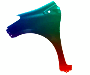 Błotnik Lewy TOYOTA Yaris 2011-2020 Każdy Kolor VxLine