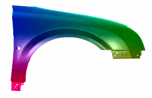 Błotnik Prawy Opel Vectra C Signum 01-05 Każdy Kolor VxLine