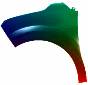 Błotnik Lewy Citroen C3 2016-2020 Każdy Kolor VxLine