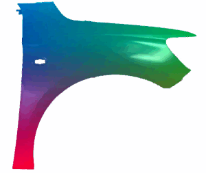 Błotnik Prawy Citroen C-Elysee 2012-2017 Każdy Kolor VxLine