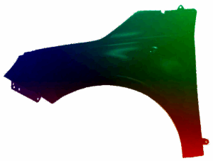Błotnik Lewy Fiat 500 (312) 2007-2015 Każdy Kolor VxLine