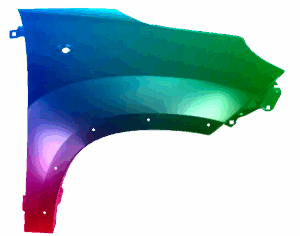 Błotnik Prawy Fiat 500L (330) Od 2013 Każdy Kolor VxLine