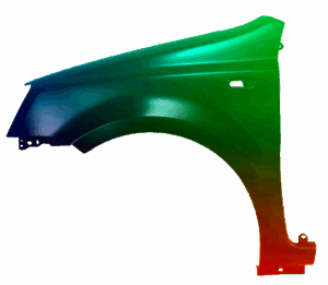 Błotnik Lewy Fiat Panda (169) 2003-2012 Każdy Kolor VxLine