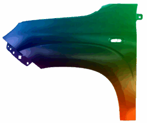 Błotnik Lewy Fiat Panda (319) Od 2012 Każdy Kolor VxLine