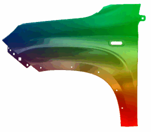 Błotnik Lewy Fiat Panda (319) Od 2012 Każdy Kolor VxLine