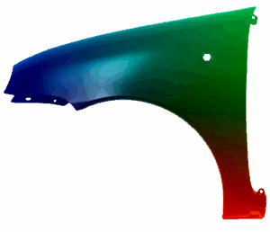 Błotnik Lewy Fiat Seicento (187) 1998-2010 Każdy Kolor VxLine