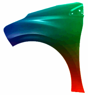 Błotnik Lewy Peugeot 208 2012-2019 Każdy Kolor VxLine